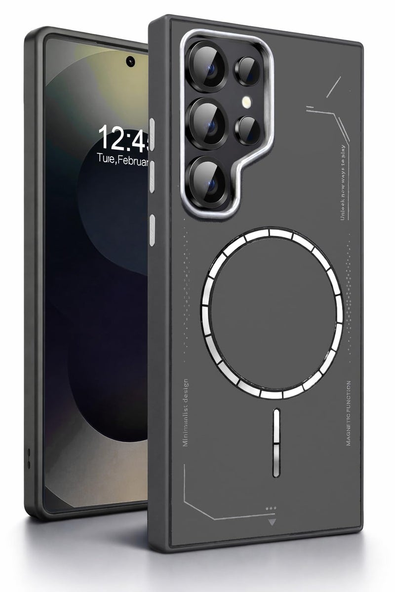 DIZORO Premium Magnetic Case for Samsung S24 Ultra, [Military Grade Drop Protection][Fit for MagSafe], Slim Anti-Fingerprint & Soft Touch Full Body Protective Cover for Samsung S24 Ultra (Grey) - Image 1