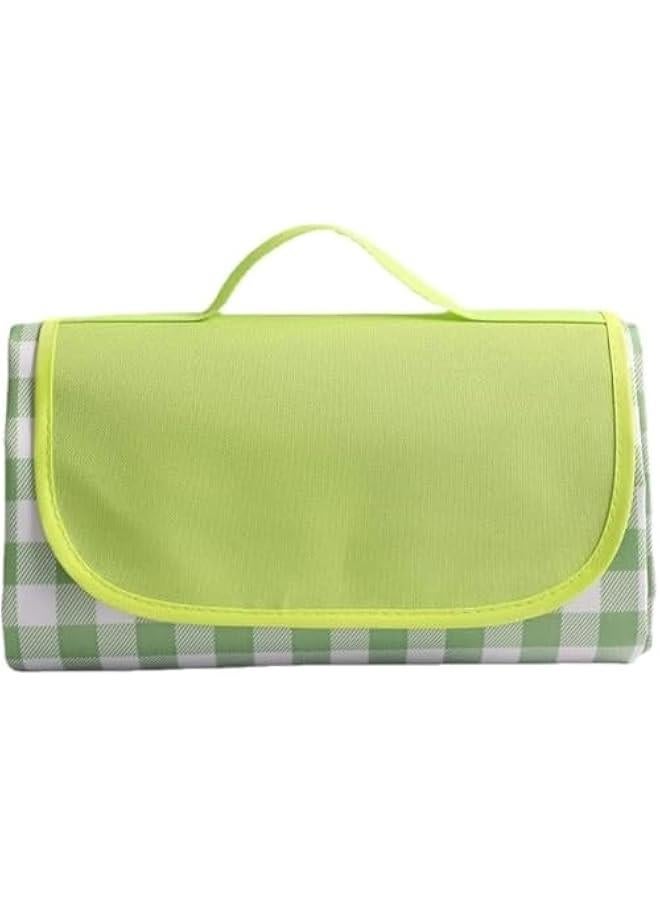 هوكور اي بين بطانية نزهة خارجية، بساط شاطئ رملي قابل للطي ومقاوم للماء مقاس XL، للشاطئ والتخييم والمشي لمسافات طويلة والسفر والحفلات العائلية (اخضر، 200 × 200 سم)، قماش اكسفورد - Image 1