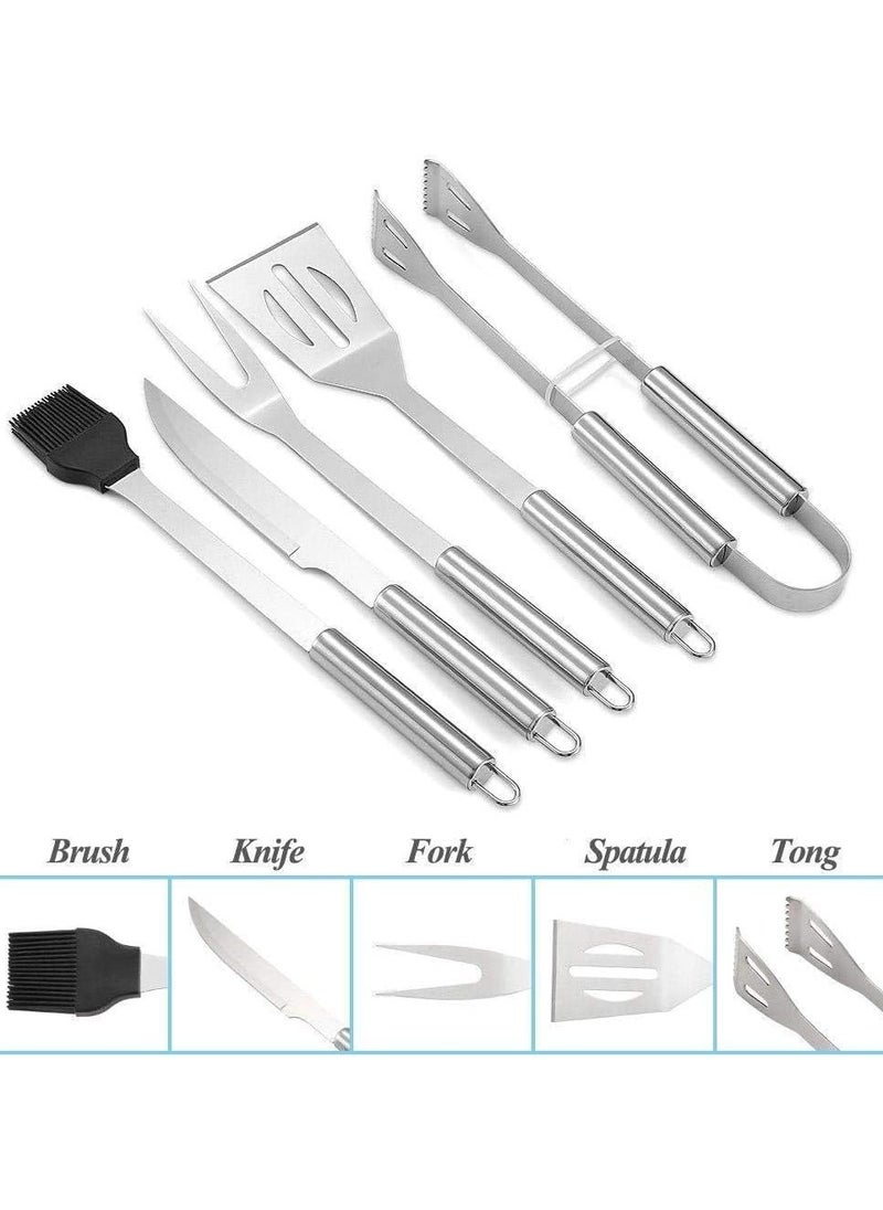 5pcs Stainless-steel BBQ Grill Tool Set With Knife Brush Fork Spatula And Tong With Oxford Bag - pzsku/Z3C892411B806CBE9BD34Z/45/_/1707980620/fdde23c9-72a9-479d-9862-234550e04c0a