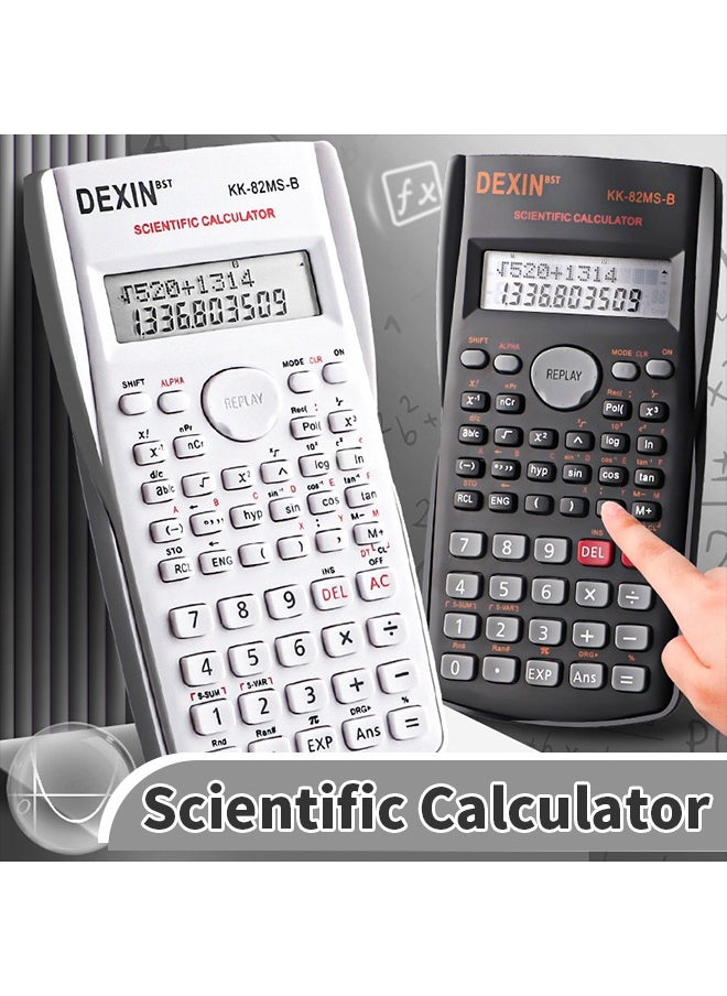 Generic - Dual-Line Display LCD Screen Scientific Calculator, 240 Calculation Methods Desktop Calculator For Function Calculation - Image 1