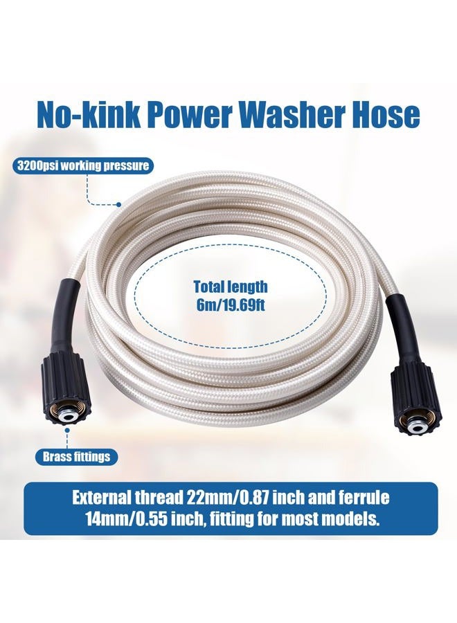 PEUTIER Pressure Washer Hose for Ryobi High Pressure Washer, Power Washer Hose Replacement Electric Pressure Washer Hose for Models RY14122 RY141900 Power Washer Parts for Ryobi - Image 2