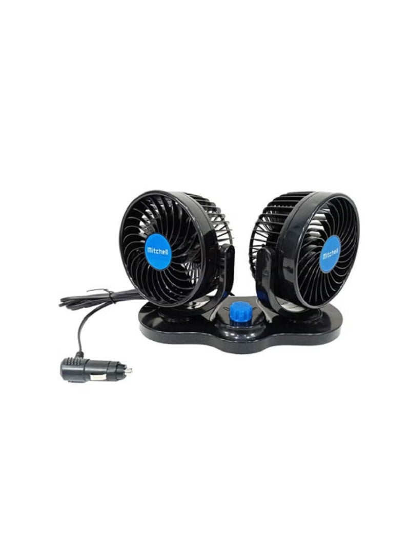 Loquat 360 degree rotatable car fan