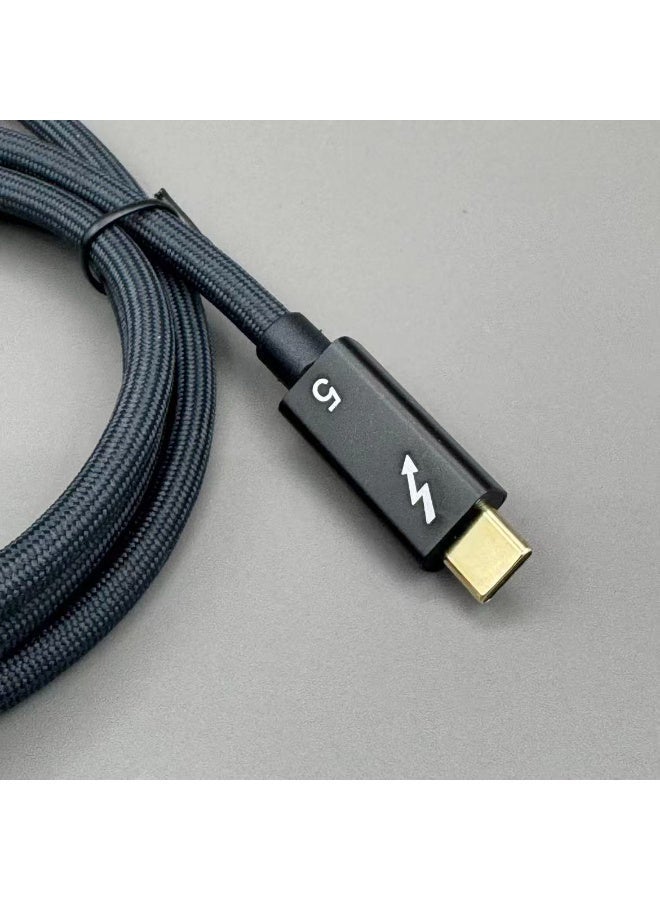 سام كابل Thunderbolt 5 USB C إلى USB C، شاشة 16K@60Hz/نقل بيانات 120Gbps/شحن PD 240W، موصل هاتف محمول وتلفزيون 1 متر - Image 5