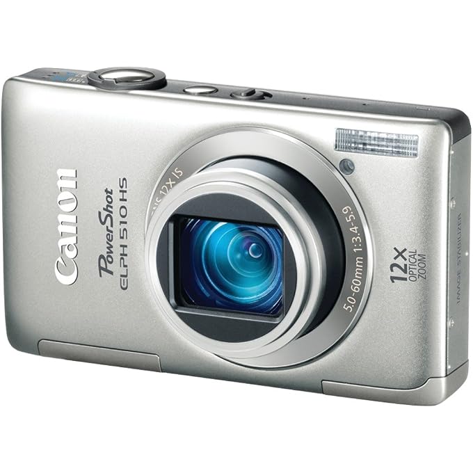 Canon PowerShot ELPH 510 HS 12.1 MP CMOS Digital Camera with Full HD Video and Ultra Wide Angle Lens (Silver) - Image 1