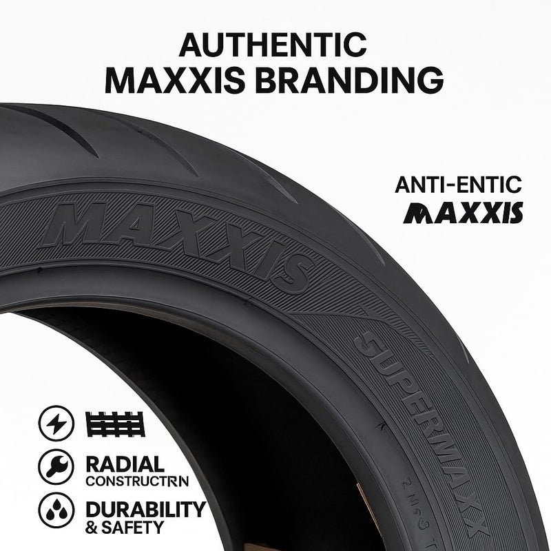 MAXXIS Supermaxx ST MA-ST2 190/55ZR17 75W TL – Rear Motorcycle Sport Touring Tire | Radial Tubeless, Silica Compound, V-Shaped Tread, High Grip & Stability - Image 5