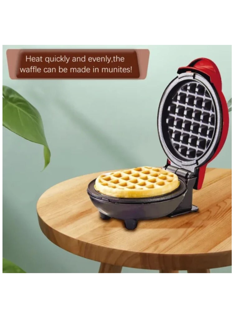 Waffle Maker Red/Black 12cm Diameter - Image 3