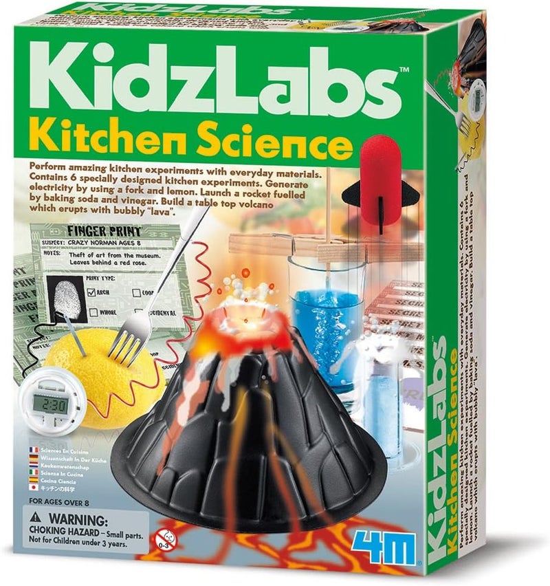 4M KidzLabs Kitchen Science Kit – 6 Fun Experiments for Kids Ages 8+ - Image 1