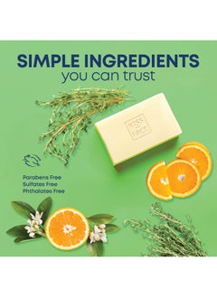 Kiss My face Effortless 3In1 Bar Soap With Probiotic And Shea Butter Fortifies And Hydrates For Hair Face And Body Orange And Thyme Cruelty Free And Palm Oil Free Pack Of 3  - Image 2