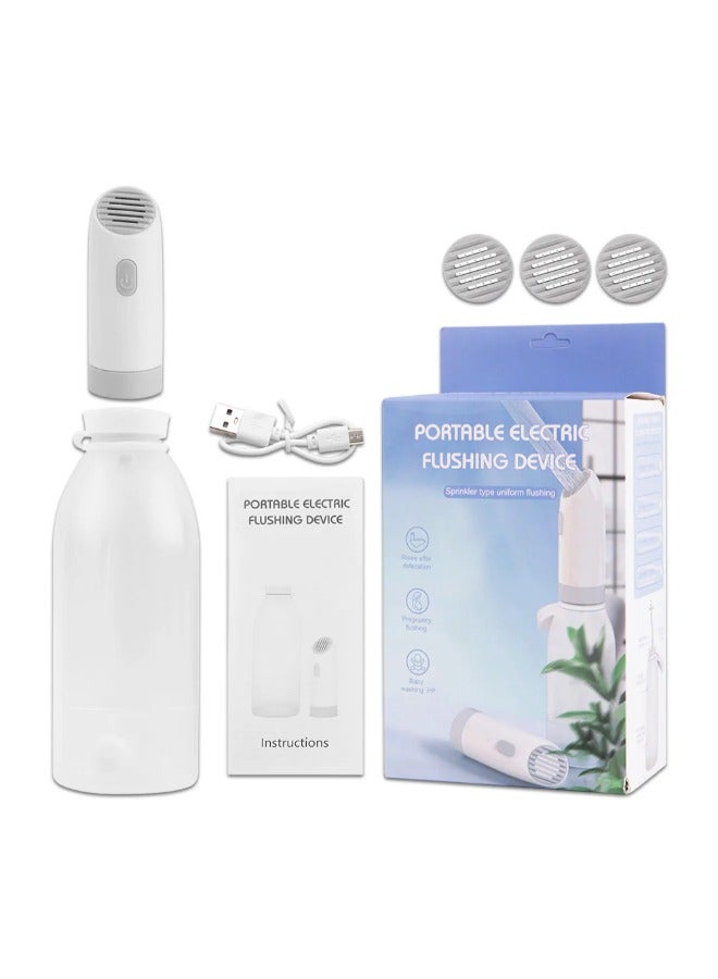 Portable Electric bidet with 4 spray modes - perfect for camping,desert trips, airplanes, trains, holiday - USB Rechargeable