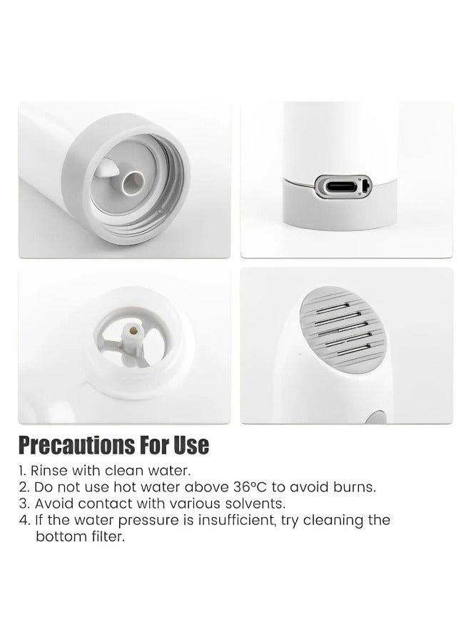 Portable Electric bidet with 4 spray modes - perfect for camping,desert trips, airplanes, trains, holiday - USB Rechargeable
