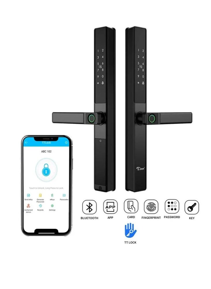 Lozan - LOZAN Smart Door Lock with Fingerprint & Full Remote Access | Unlock via App, PIN, Fingerprint & Key | Compatible with Wooden, Metal & Aluminum Doors | Advanced Security with Elegant Design & Long-Lasting Quality - Image 1