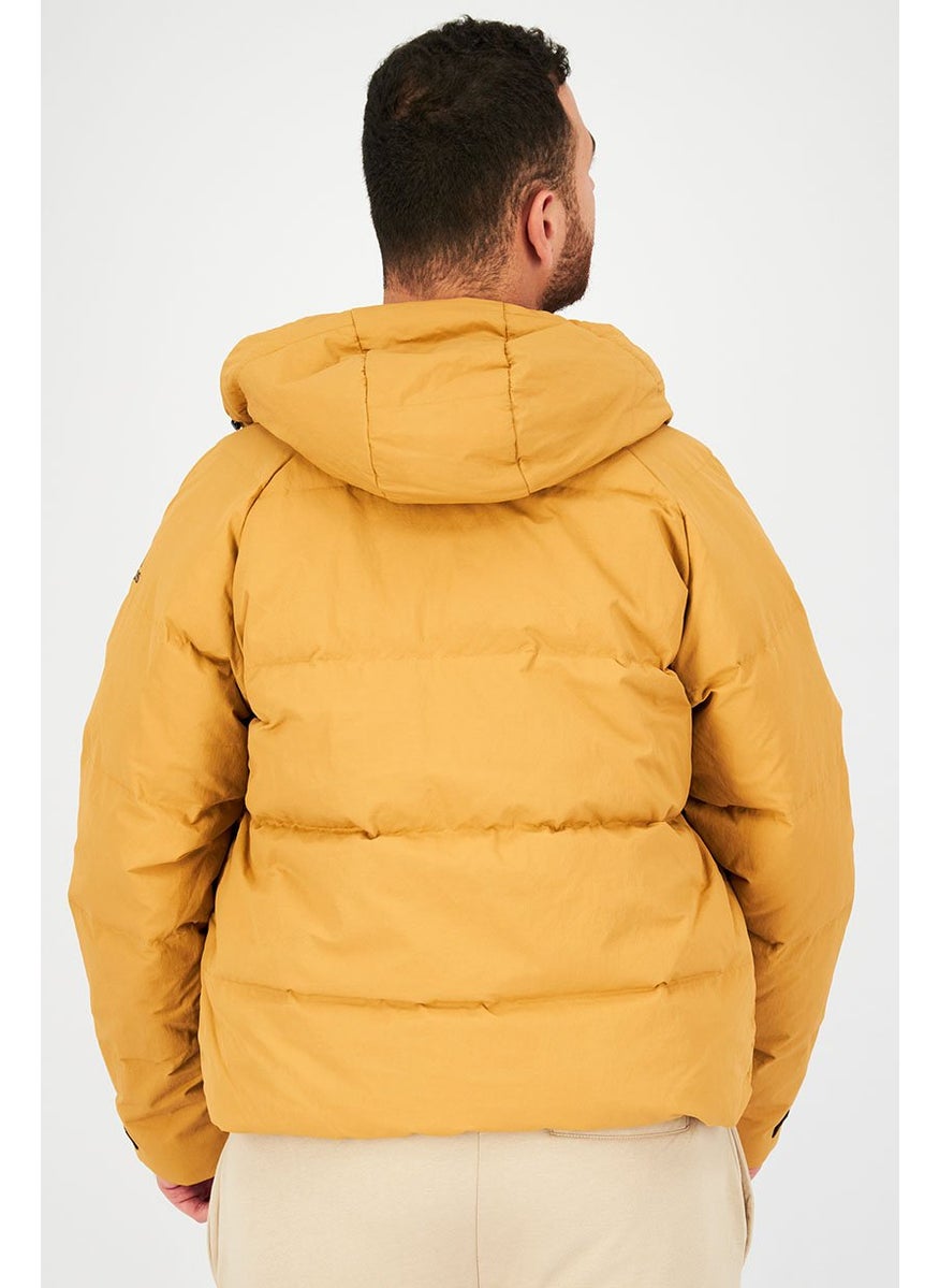 Adidas - Men Quilted Puffer Jacket, Mustard - Image 1