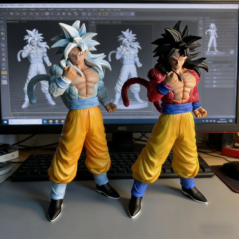 Dragon Ball Z Super Saiyan 4 & 5 Goku Action Figures 30cm - Image 1