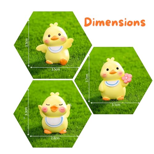 CraftVatika Duck Animal Figurines Showpiece | Duck Miniature Set Decoration Gifts for Home Decor, Car Dashboard Animals Figurine | Living Room, Office, Table - Image 3