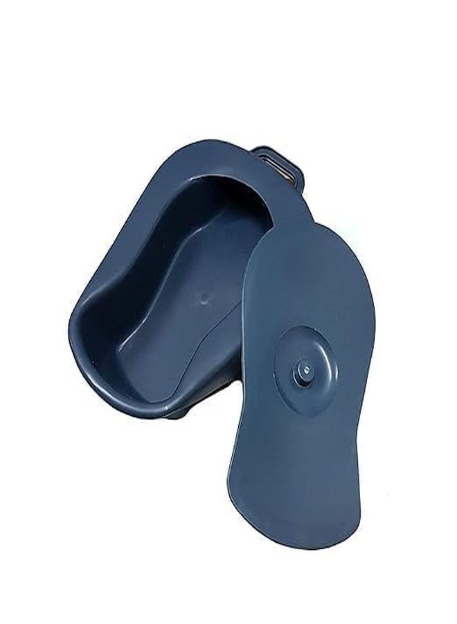GUDYB Unisex Plastic Bedpan with Lid | Durable Polypropylene Bed Pan for Men & Women | Portable, Easy to Clean, Lightweight & Reusable Hospital Bedpan for Home, Elderly, and Patient Care - Image 2