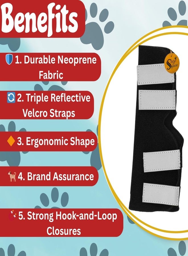 Sage Square Dog Splint Leg Support for Front & Rear Legs | Orthopedic Brace for Canine Injury Recovery, Fractures, Arthritis & Joint Pain | Adjustable & Durable | Prevents Further Injury | (Right) - Image 5