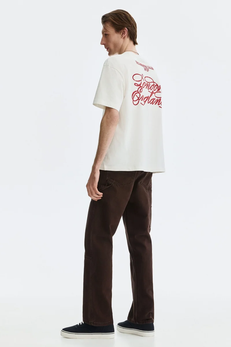 H&M  Loose Fit Printed T-shirt for Men | Best Price UAE