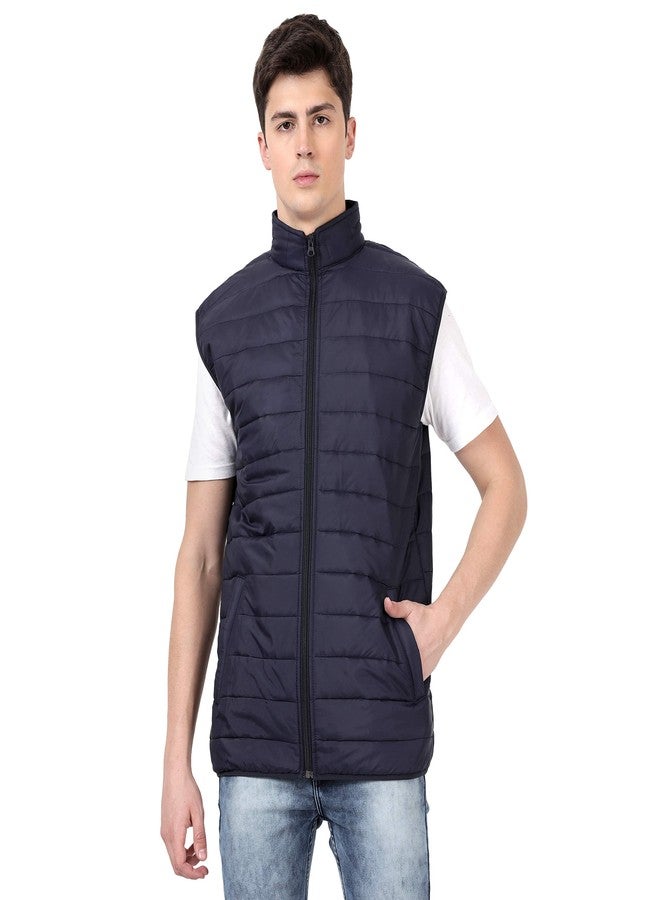 Scott International جاكيت رجالي مبطن بدون أكمام من سكوت إنترناشونال (SS21_TW-SLV-BU-M، أزرق داكن) - Image 1
