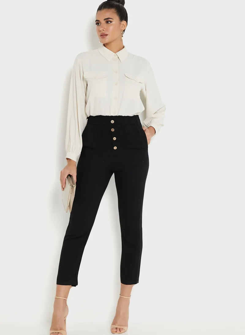 ELLA Buttoned Front Pants