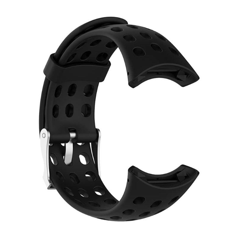 Bewinner Silicone Rubber Wrist Band Compatible with M1/M2/M4/M5 Smartwatch – Comfortable Replacement Strap – Black - Image 2