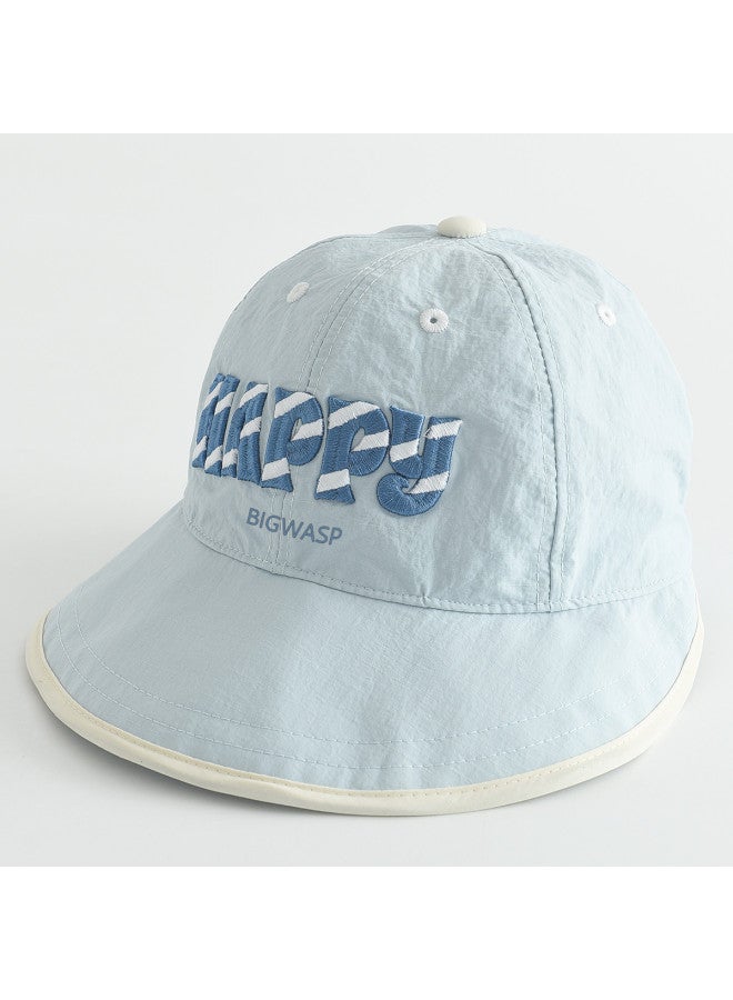 Bumblebee Kids Bucket Hat - Outdoor Sun Protection Windproof Fisherman Hat With Letter Print, Versatile Cap - Image 2