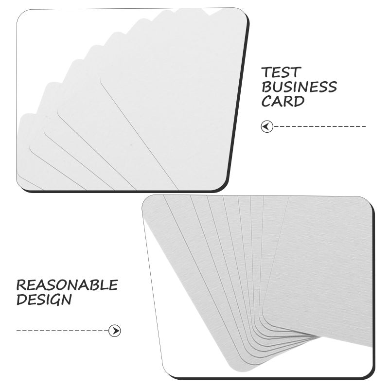 100pcs Engraved Business Cards Aluminum Name Cards Customer Engraving Business Cards - Image 3