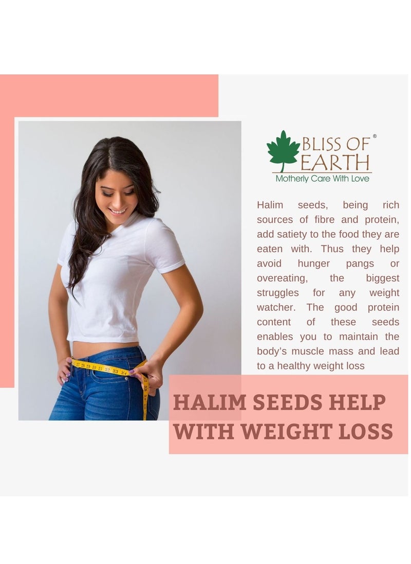 BLISS OF EARTH 1kg Halim Seeds Organic for Eating Aliv Seeds for Hair and Immunity Booster Superfoods  - Image 4