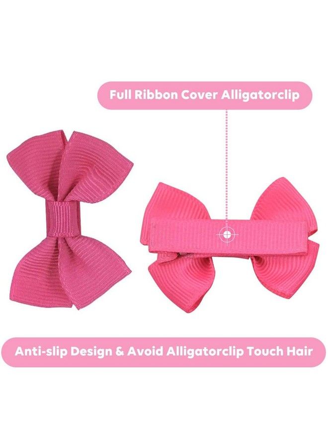 maycreate 20 Hair Clips Mini Hair Bow Grosgrain Ribbon Hair Bows With Alligator Clips For Baby Girls Toddlers Kids 20 Colors(2.4 Inch) - Image 5