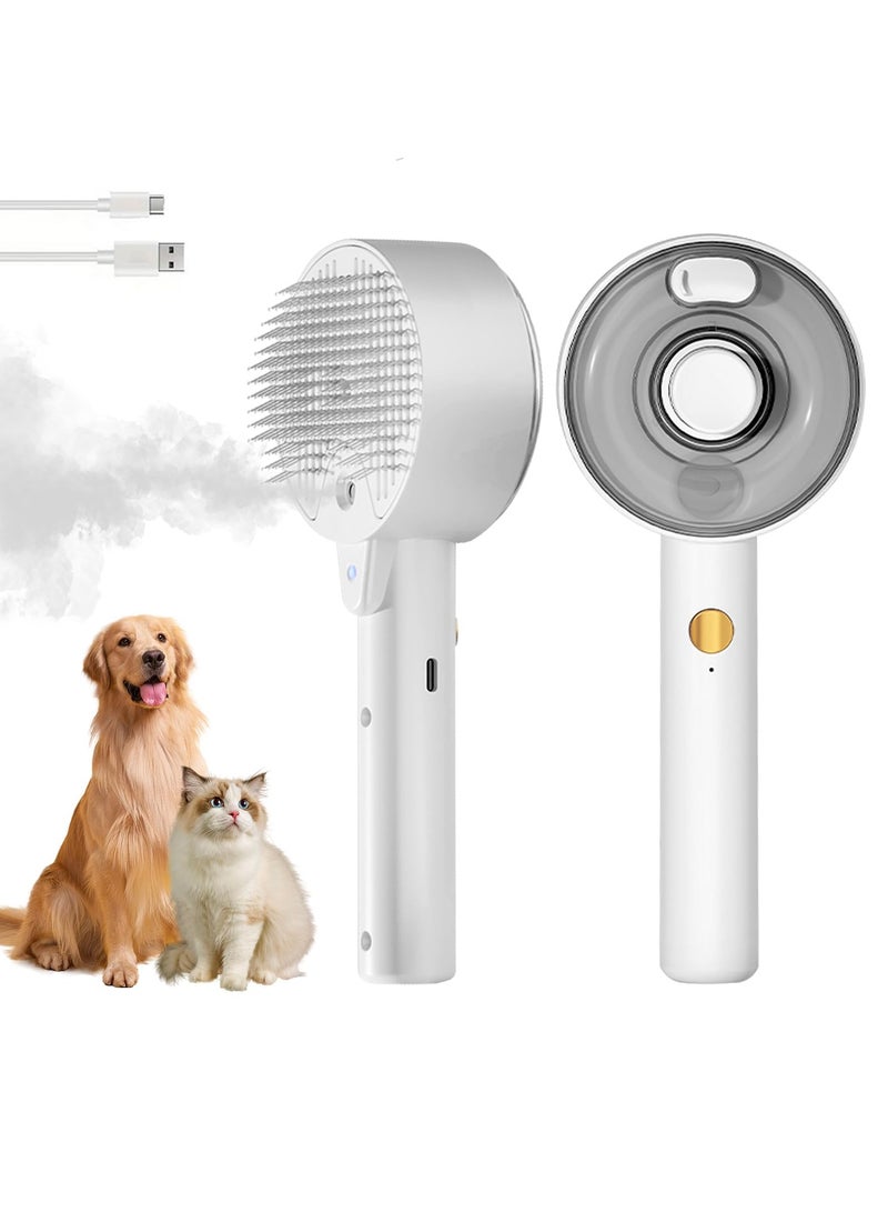 Bukela Cat Steam Brush for Shedding Defur Comb for Cats Cloud Care Cat Brush for Indoor Cats Shedding Steam Cat Brush for Long Short Hair Cats Dogs 2025 New Spray Pet Grooming Brush for Massage Clean - Image 1