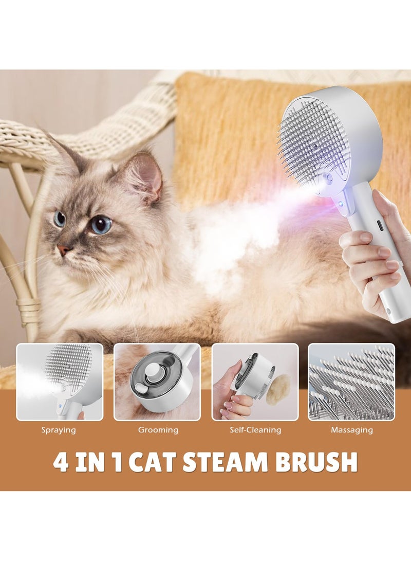 Bukela Cat Steam Brush for Shedding Defur Comb for Cats Cloud Care Cat Brush for Indoor Cats Shedding Steam Cat Brush for Long Short Hair Cats Dogs 2025 New Spray Pet Grooming Brush for Massage Clean - Image 2