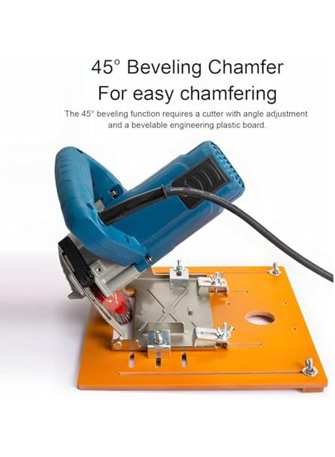 Universal Circular Saw Base Plate 28x25cm With Clear Scale Markings For Precision Woodworking - Image 4