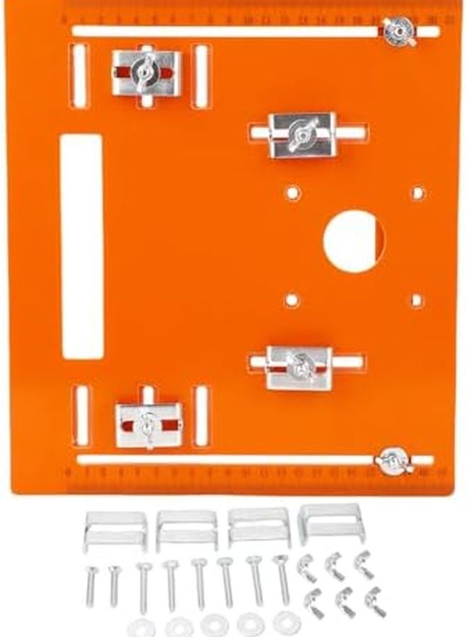 Universal Circular Saw Base Plate 28x25cm With Clear Scale Markings For Precision Woodworking - Image 2