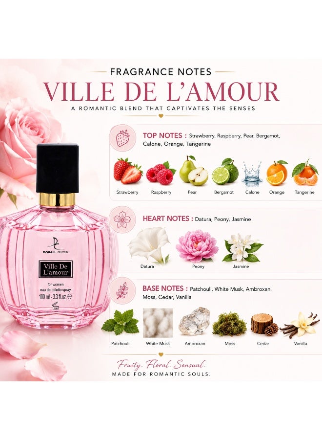 DORALL COLLECTION مجموعة عطور المرأة العصرية - فيل دي لامور 100 مل + ليدي دورال 100 مل - Image 5