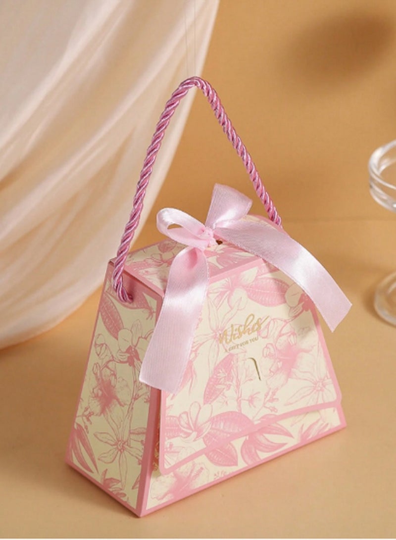 Generic 15-Piece Floral Gift Box Set with Handle & Ribbon – Elegant Packaging for Candies, Jewelry & Party Favors  - Image 1