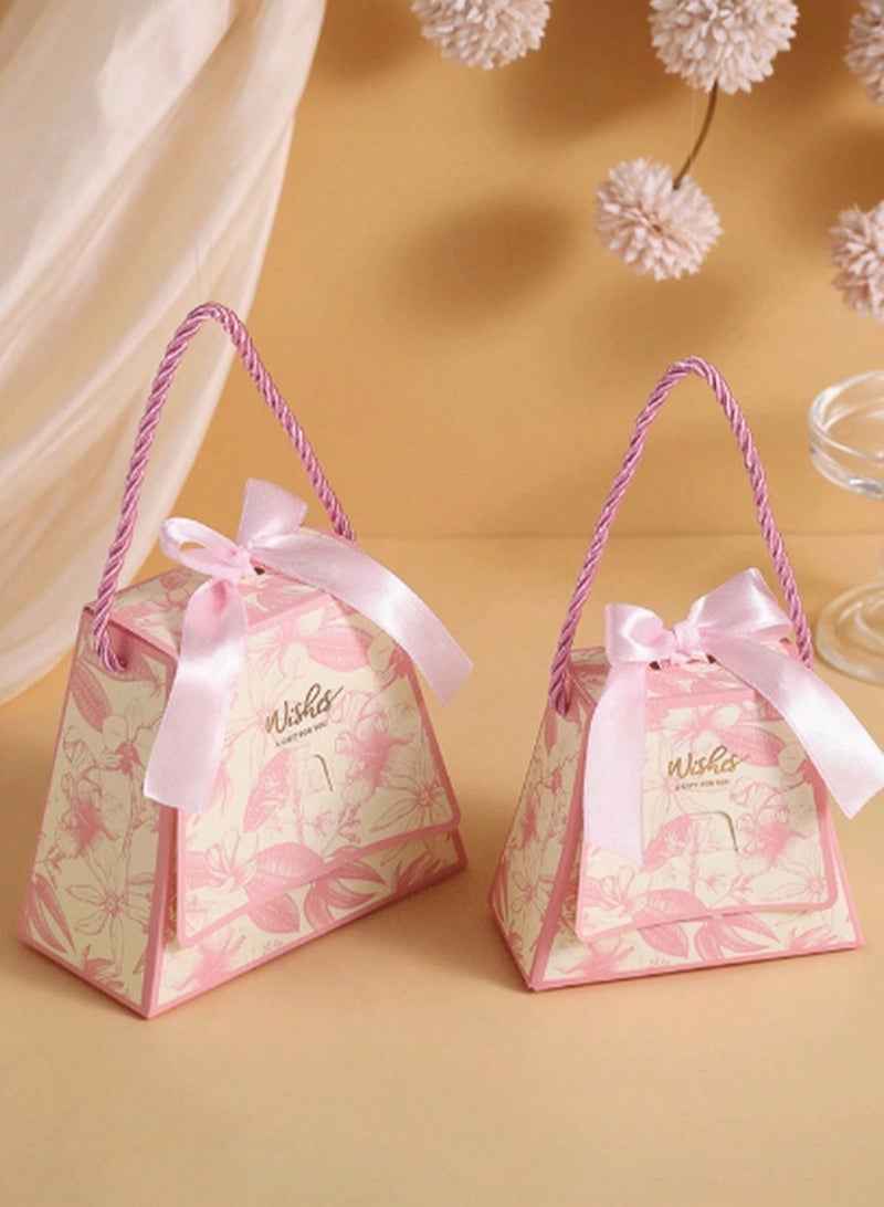 Generic 15-Piece Floral Gift Box Set with Handle & Ribbon – Elegant Packaging for Candies, Jewelry & Party Favors  - Image 2