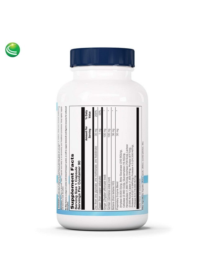 Nutra BioGenesis Tri Zinc To Help Support Digestion And Immune Health 90 Capsules - Image 3