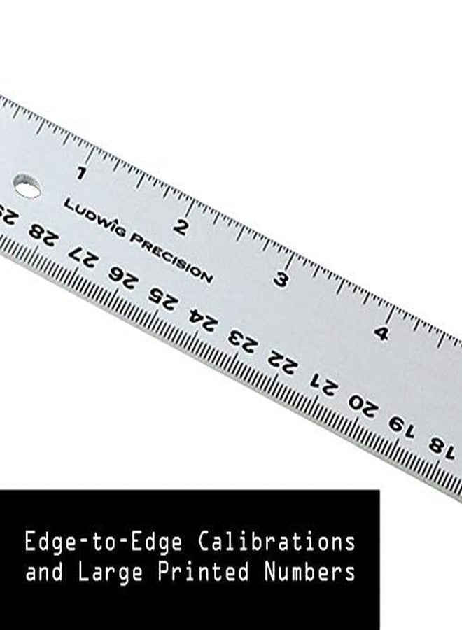 Ludwig Precision 24" Aluminum Straight Edge, 81024 - Image 3