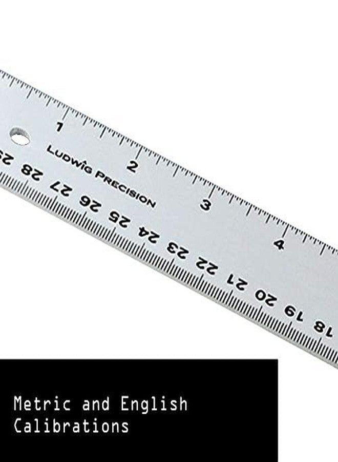 Ludwig Precision 24" Aluminum Straight Edge, 81024 - Image 4