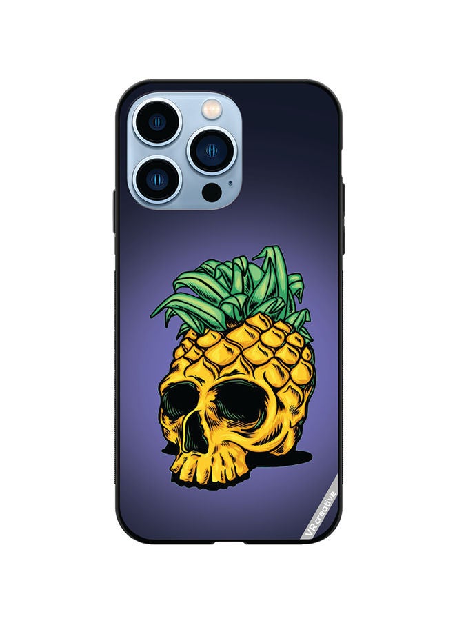 VR CREATIVE Protective Case Cover For Apple iPhone 13 Pro Pineapple Skull Design Multicolour - Image 1