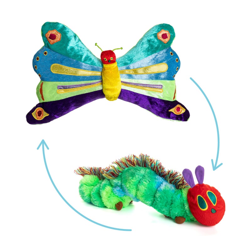Kids Preferred KIDS PREFERRED World of Eric Carle The Very Hungry Caterpillar Butterfly Reversible Stuffed Animal Plush Toy 16Green 