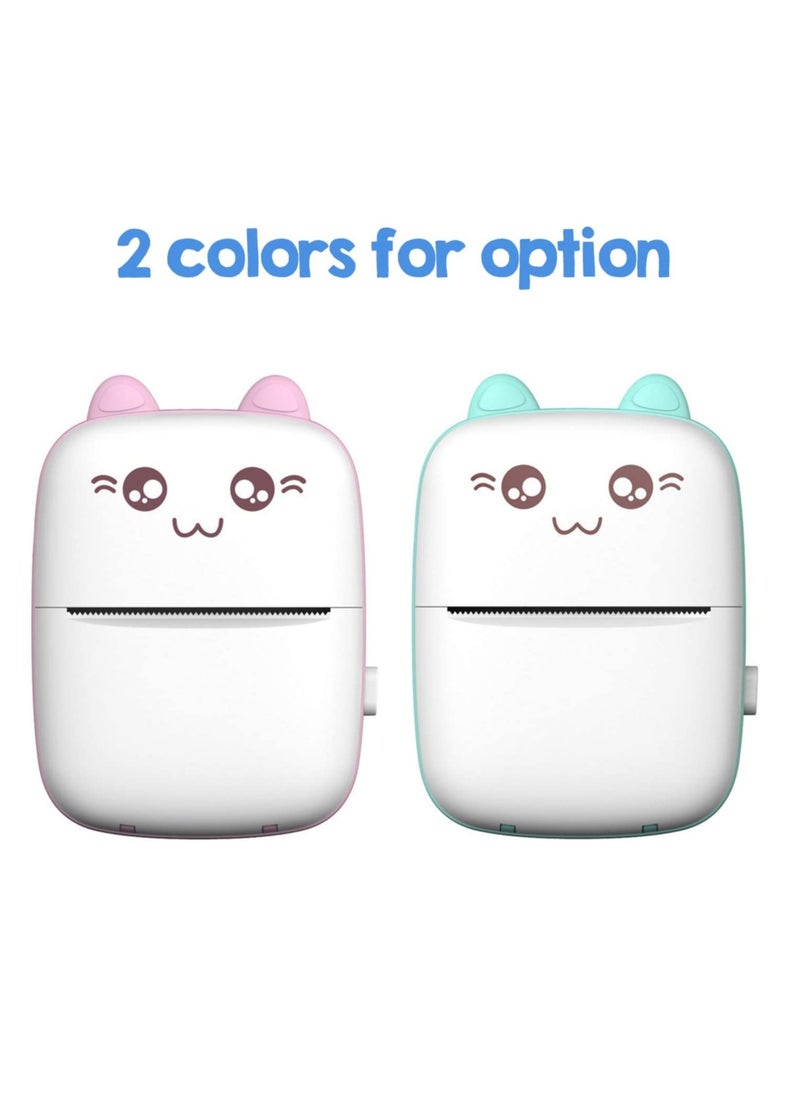 ELTRAZONE - Portable Mini Pocket Printer BT Thermal Printer with Thermal Printing Paper USB Cable for Note Photo Web Document Printing - Image 1