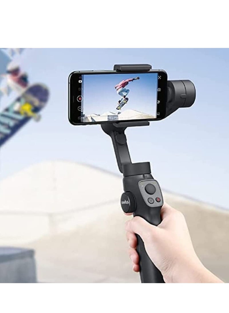 3 AXIS GAMBLE FOR SMARTPHONE & ACTION CAMERA, 3 Axis Phone Gimbals, Built In Extension Rod, 3-Axis Stabilizer Handheld Gimble Time Lapse Expert Stabilizer w/Focus Pull - Image 5