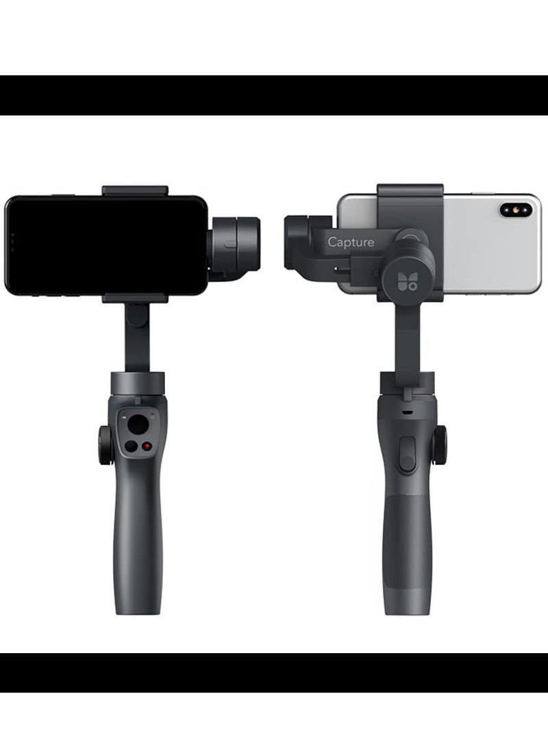 3 AXIS GAMBLE FOR SMARTPHONE & ACTION CAMERA, 3 Axis Phone Gimbals, Built In Extension Rod, 3-Axis Stabilizer Handheld Gimble Time Lapse Expert Stabilizer w/Focus Pull - Image 3