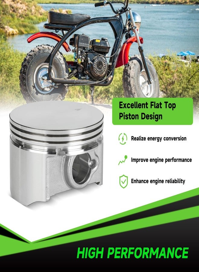 طقم حلقات مكبس XIKOBY Racing بقطر 70 مم ونسبة انضغاط عالية 0.550 بوصة لمحرك Predator 212cc GX160 GX200 بقوة 6.5 حصان، قطع غيار عالية الأداء للدراجات الصغيرة وعربات الكارتينج، مع عبوة من زنبركين للصمامات. - Image 2