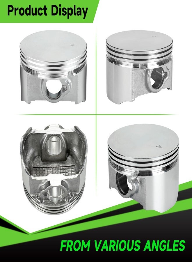 طقم حلقات مكبس XIKOBY Racing بقطر 70 مم ونسبة انضغاط عالية 0.550 بوصة لمحرك Predator 212cc GX160 GX200 بقوة 6.5 حصان، قطع غيار عالية الأداء للدراجات الصغيرة وعربات الكارتينج، مع عبوة من زنبركين للصمامات. - Image 3