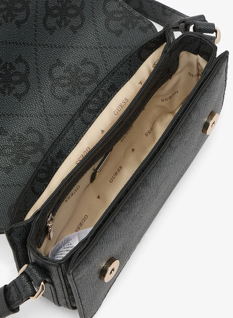 Guess  Janie Logo Convertible Flap Over Crossbody Bag for Women | Best Price UAE