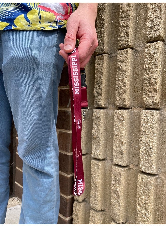 ديزرت كاكتوس سلسلة مفاتيح جامعة ولاية ميسيسيبي مع مشبك قابل للفصل وشعار جامعة ولاية ميسيسيبي ... - Image 2