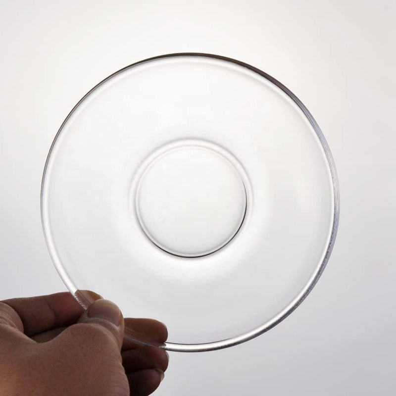 Lexiwells Lexiwells Glass Saucer Set of 12 Plate for Tea Ice CreamClear Transparent  - Image 5
