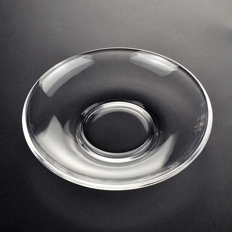 Lexiwells Lexiwells Glass Saucer Set of 12 Plate for Tea Ice CreamClear Transparent  - Image 1