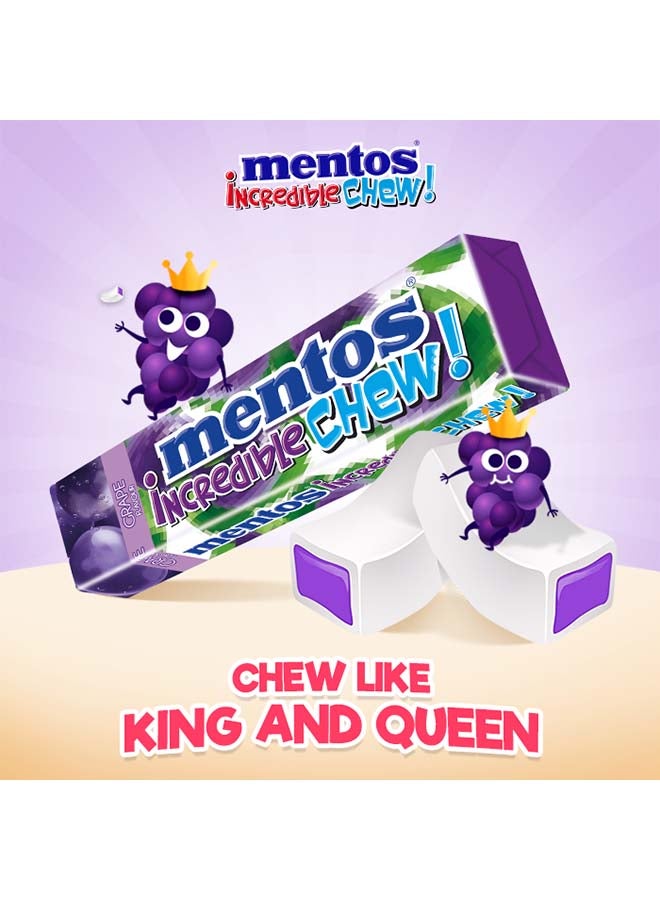 Mentos Incredible Chew Candy Grape Flavor 45g - Image 2